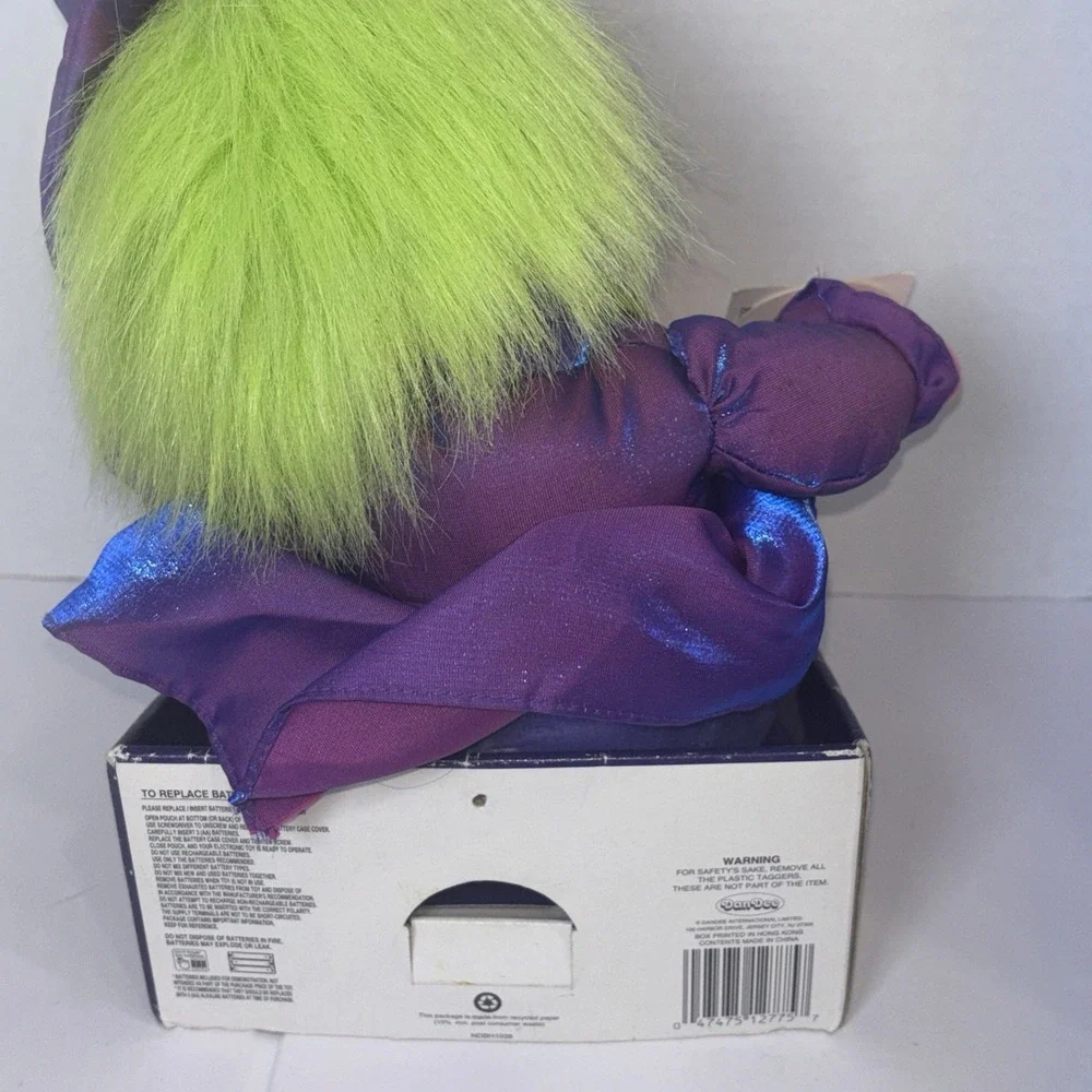 Vintage DanDee Sing Spooky Spin-Rounds Animated Halloween Witch Plush Decor RARE
